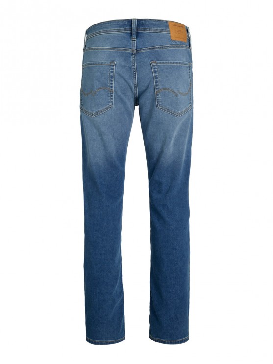 Jack Jones сині джинси середньої посадки з вузьким низом (tapered) для чоловіків