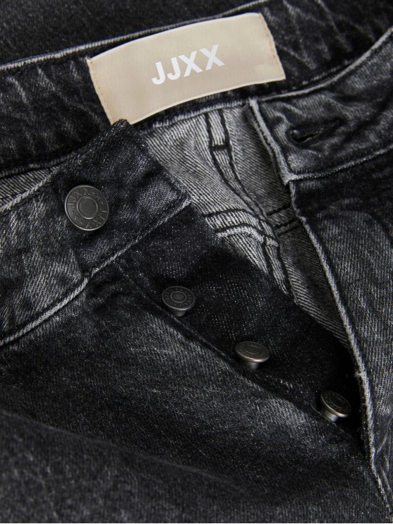 JJXX Women's Straight Grey Jeans with Medium Rise Fit