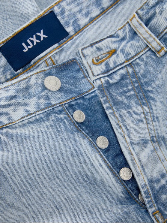 Прямі джинси JJXX блакитного кольору з середньою посадкою для жінок