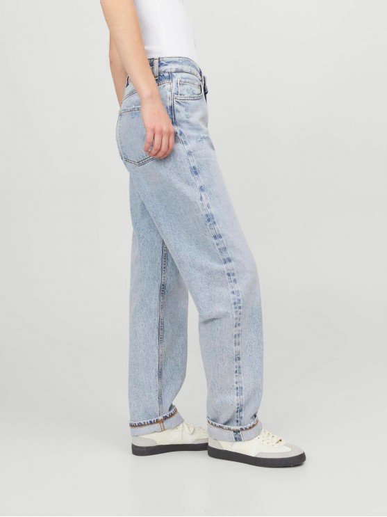 Женские джинсы JJXX блакитного цвета со средней посадкой и прямым фасоном