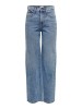 Only's High-Waisted Wide-Leg Blue Jeans for Women