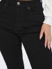 Чорні прямі джинси високої посадки для жінок від Only