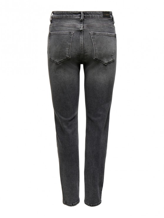 Прямі сірі джинси високої посадки бренду Only для жінок