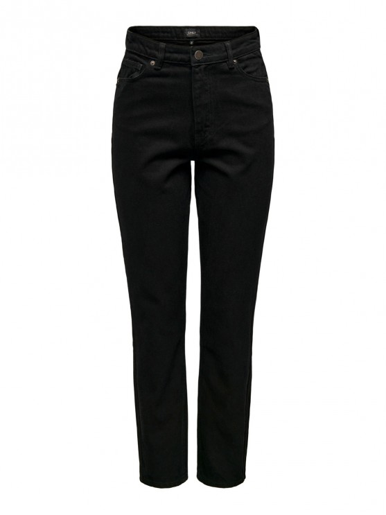 Get the perfect high-waisted black mom jeans from Only for women