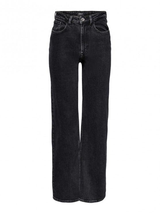 Only Black Denim Jeans: High-Waisted, Wide-Leg for Women