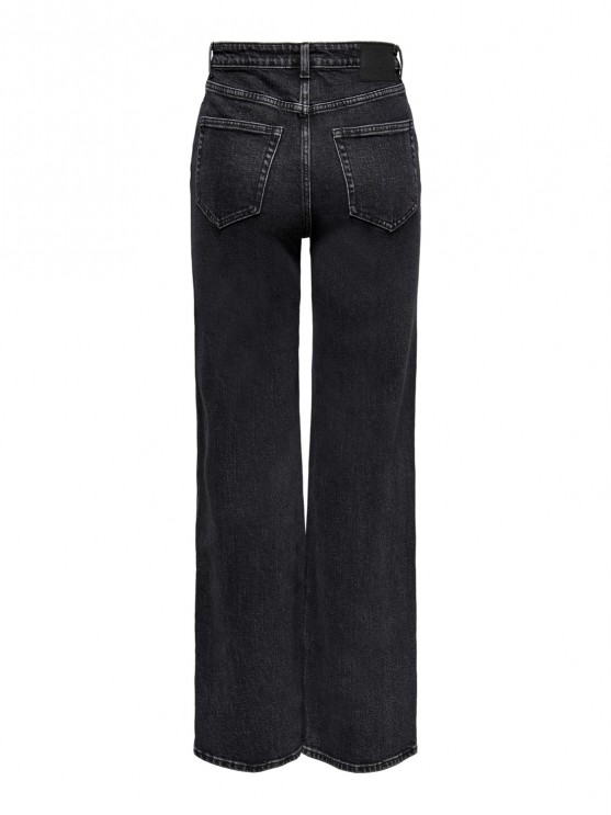 Only Black Denim Jeans: High-Waisted, Wide-Leg for Women