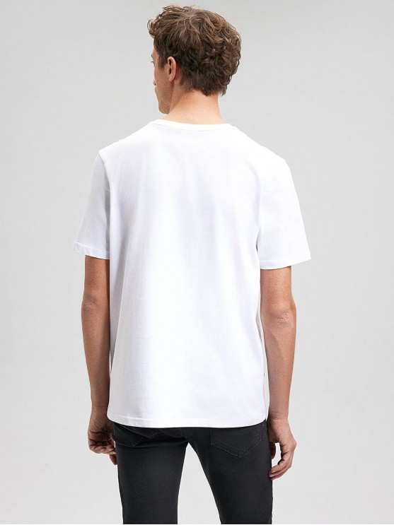 Мужские футболки Mavi с принтом на белом фоне