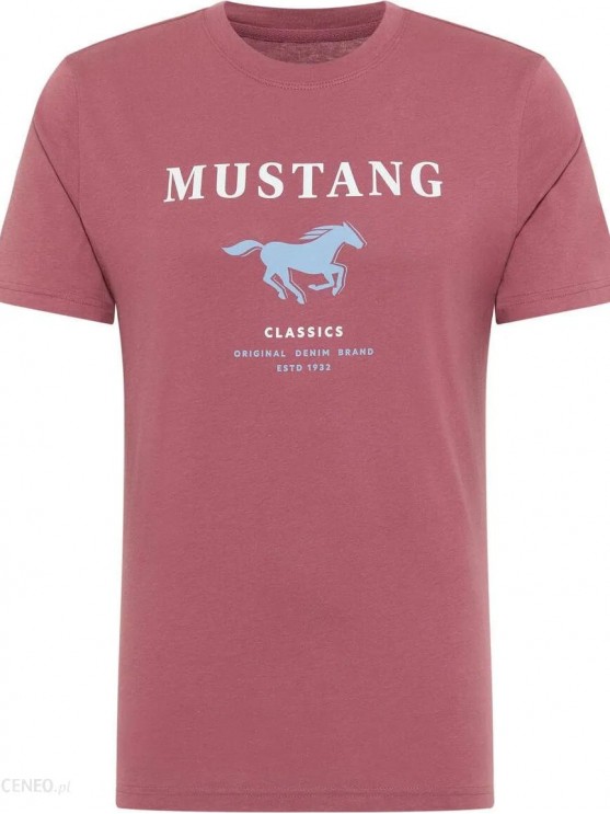 Stylish red printed t-shirt for men by Mustang