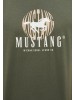 Мужской футболка с принтом от Mustang в зеленом цвете