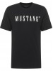 Stylish Mustang T-shirts with Logo Print in Black for Men