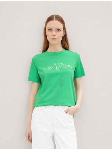 green, t-shirts, Regular Fit, English, Tom Tailor, 1035362 11052