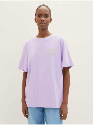 Lilac Oversized T-Shirt by Tom Tailor - 1035385 31042