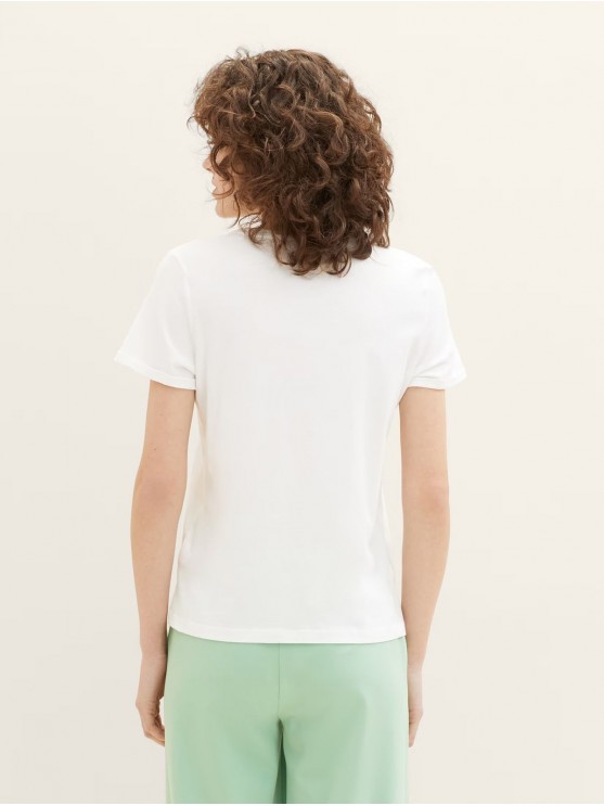Жіночі футболки Tom Tailor з білим принтом