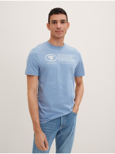 футболки, принт, блакитні, Tom Tailor, 1035611 12364