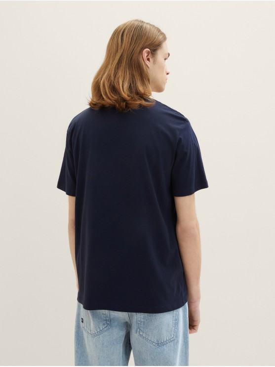 Tom Tailor Blue Printed T-Shirt for Men