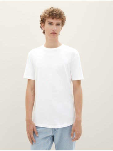 white, t-shirts, cotton, Tom Tailor, 1038633 20000.