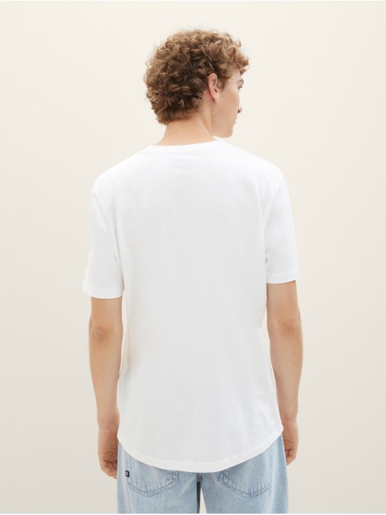 Чоловіча футболка Tom Tailor білого кольору