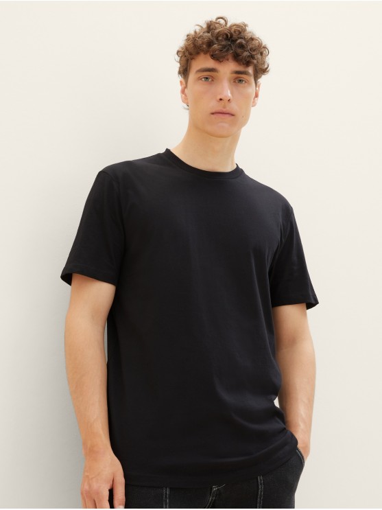 Мужские футболки Tom Tailor черного цвета
