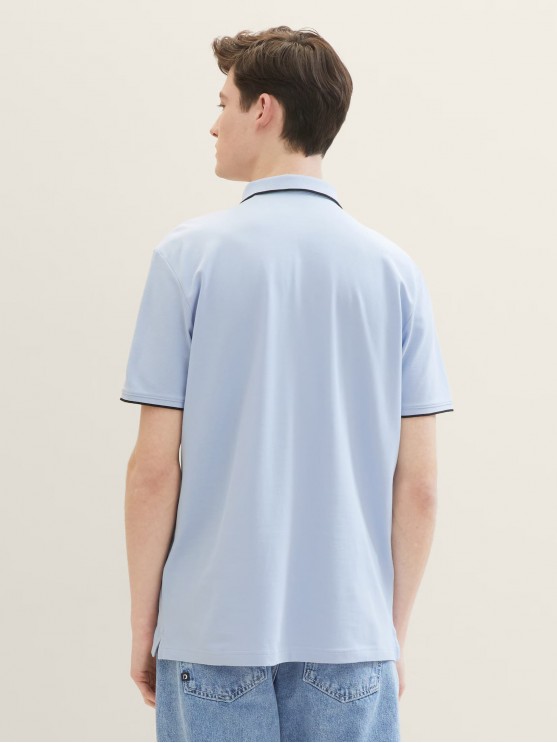 Чоловіча поло футболка Tom Tailor світло-синього кольору
