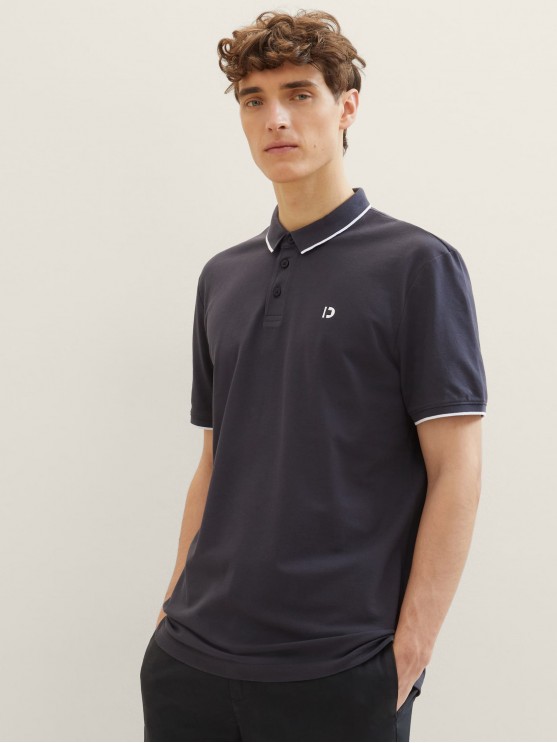 Stylish Grey Polo T-Shirt for Men by Tom Tailor