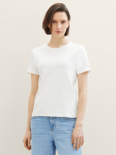 футболки базові, білі, Tom Tailor, 1040580 10315