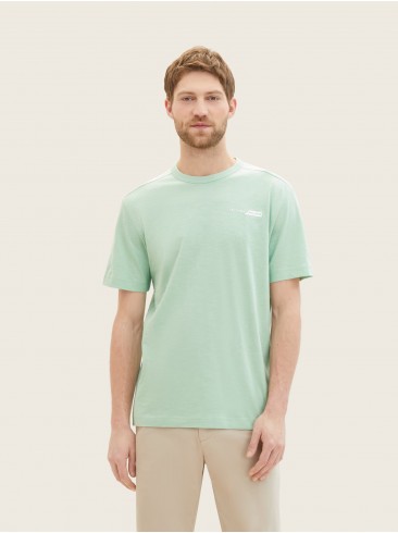 Tom Tailor, Green, Logo Print, T-shirt, 1040821 23383