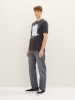 Tom Tailor Men's Graphic Print T-Shirt in Grey