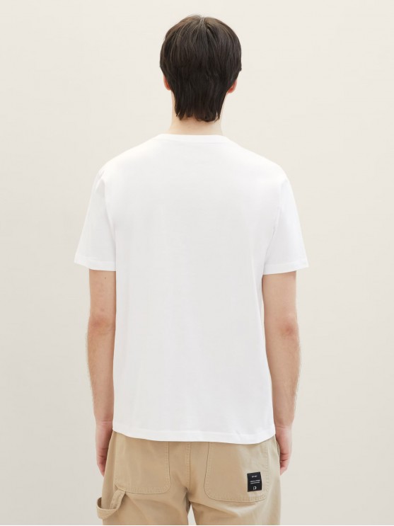 Чоловіча футболка Tom Tailor з білим принтом
