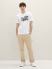 Stylish Tom Tailor White T-Shirt with Print for Men