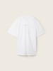 Tom Tailor Men's White Logo Print T-Shirt