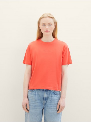 Red T-shirt - Tom Tailor 1041159 11042