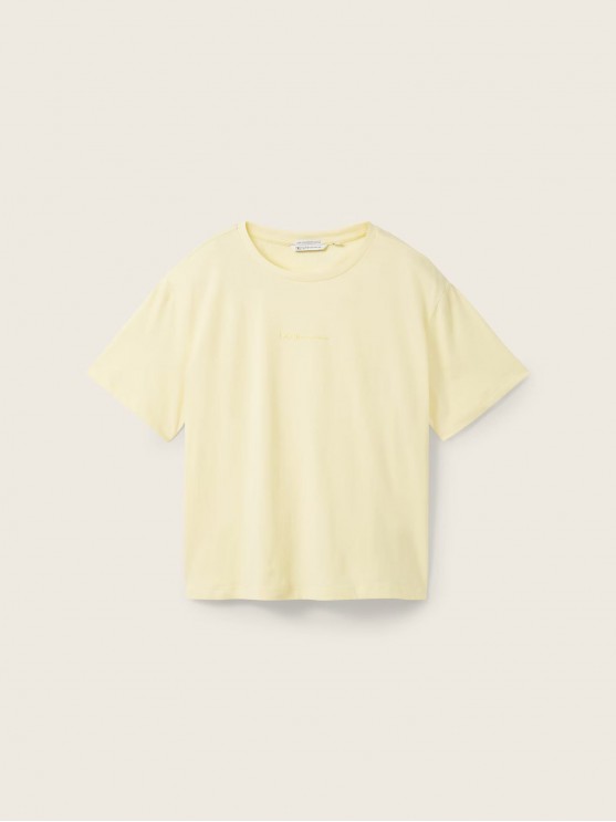 Жіноча жовта футболка від Tom Tailor