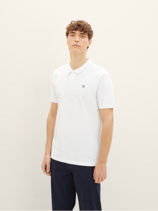 Tom Tailor Men's Polo T-shirt in White