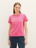 Рожева футболка Tom Tailor з лого принтом для жінок