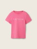 Tom Tailor Pink Logo Print T-Shirt for Women