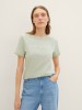 Stylish Green T-Shirt with Logo Print for Women by Tom Tailor