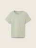 Stylish Green T-Shirt with Logo Print for Women by Tom Tailor