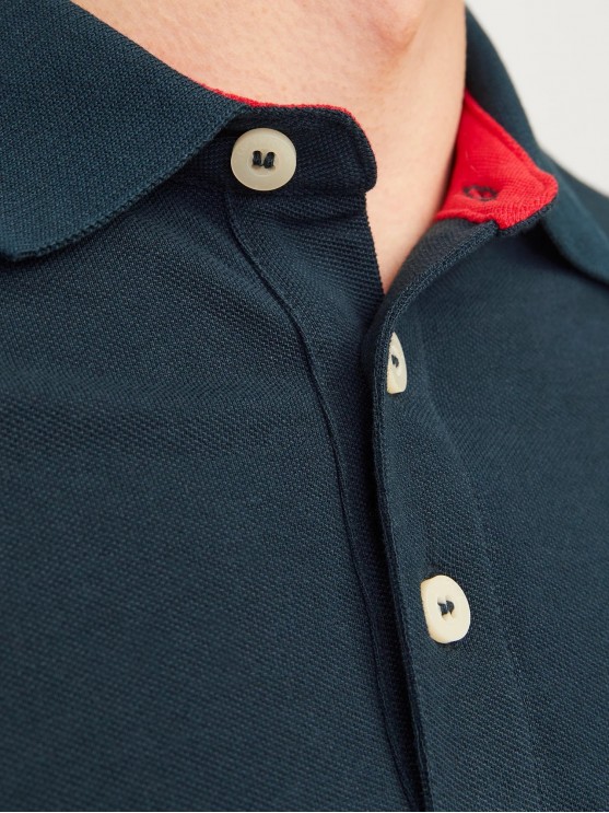 Shop Jack Jones' Stylish Navy Blue Polos for Men