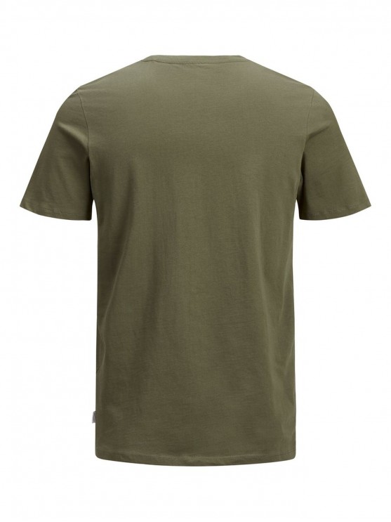 Jack Jones Olive Night Slim Fit T-Shirt for Men