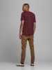 Shop Jack Jones' Stylish Burgundy Slim Fit T-Shirts for Men