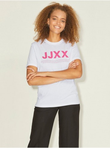 футболка, принт, білий, JJXX, BW Pr. Rose, Україна, Болгарія, Данія