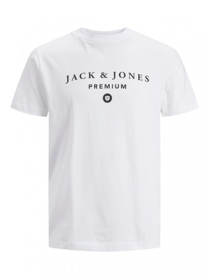 Чоловічі футболки Jack Jones з білим принтом