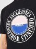 Shop Jack Jones Men's Printed T-Shirts in Black