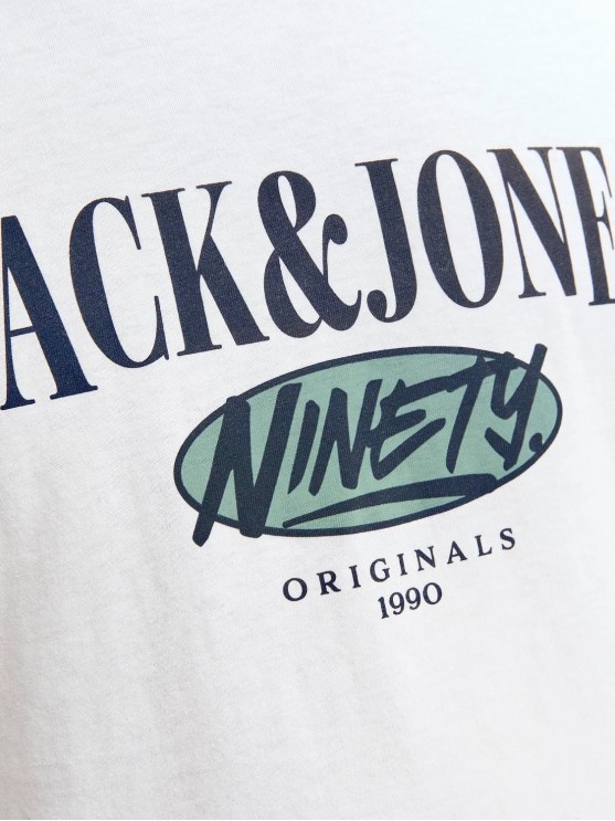 Shop the Latest Jack Jones Graphic Tees in Bright White