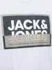 "Футболка Jack Jones с логотипом на белом фоне" (For categories Мужчинам > Одежда > Футболки and characteristics Категория / футболки: з лого принтом, Цвет / футболки: білі, Бренд: Jack Jones)