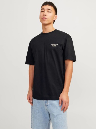 футболки, принт, органическая бавовна, Jack Jones, 12254419 Black