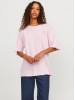 Оверсайз футболка рожевого кольору від JJXX для жінок
