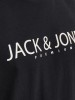 Чоловічі футболки Jack Jones з лого принтом: чорні.