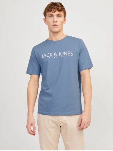 сині, лого принт, бавовна, Jack Jones, 12256971 Troposphere.