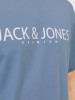 Jack Jones Men's Blue Logo Print T-Shirt